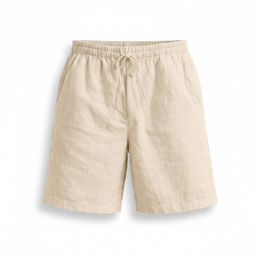 Men’s Drawstring Summer Shorts – Cotton Linen