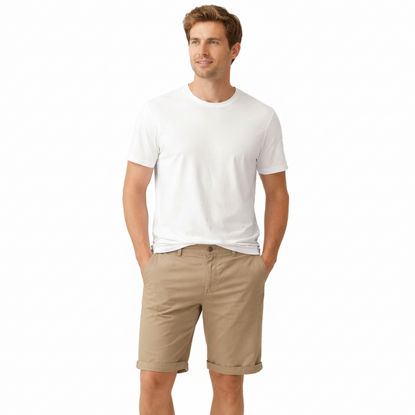 Men’s Linen Knee-Length Shorts – Regular Fit