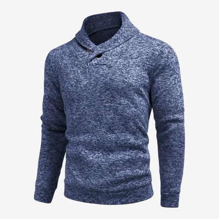 Men's Knitted Hoodie in Regular Fit – Shawl Collar Layer