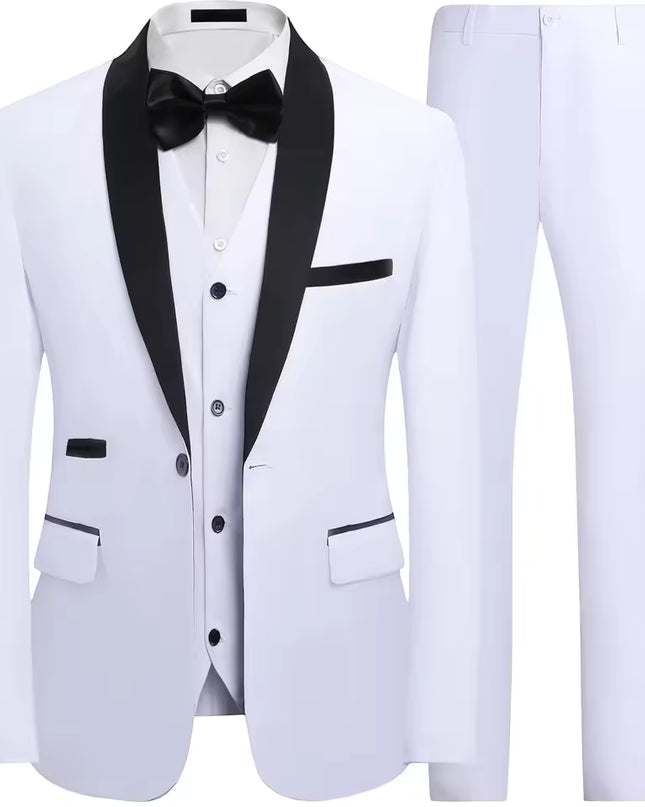 Otis | Tailored 3 Piece Shawl Lapel Wedding Suit Set