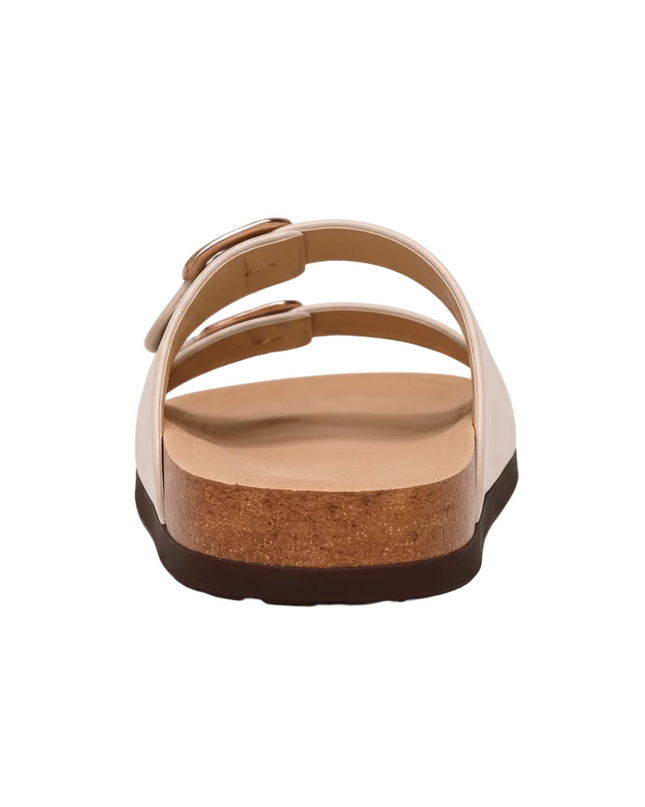 Double-Buckle Slide Sandal