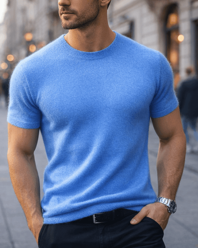 Abel | Textured Crew Neck Short Sleeve Tee