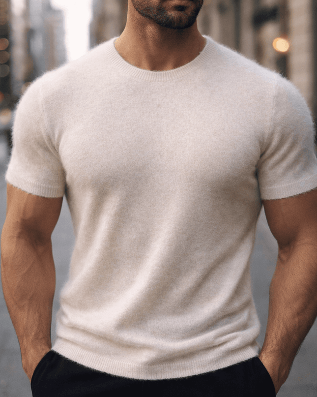 Abel | Textured Crew Neck Short Sleeve Tee
