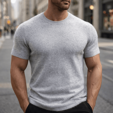 Abel | Textured Crew Neck Short Sleeve Tee