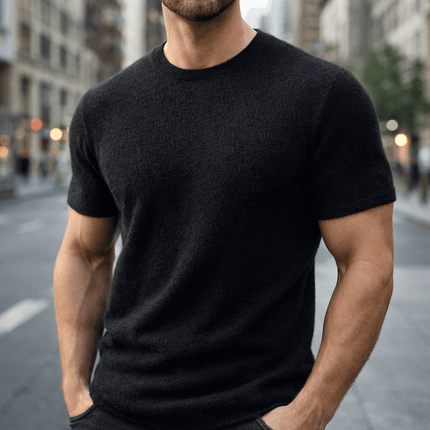Abel | Textured Crew Neck Short Sleeve Tee