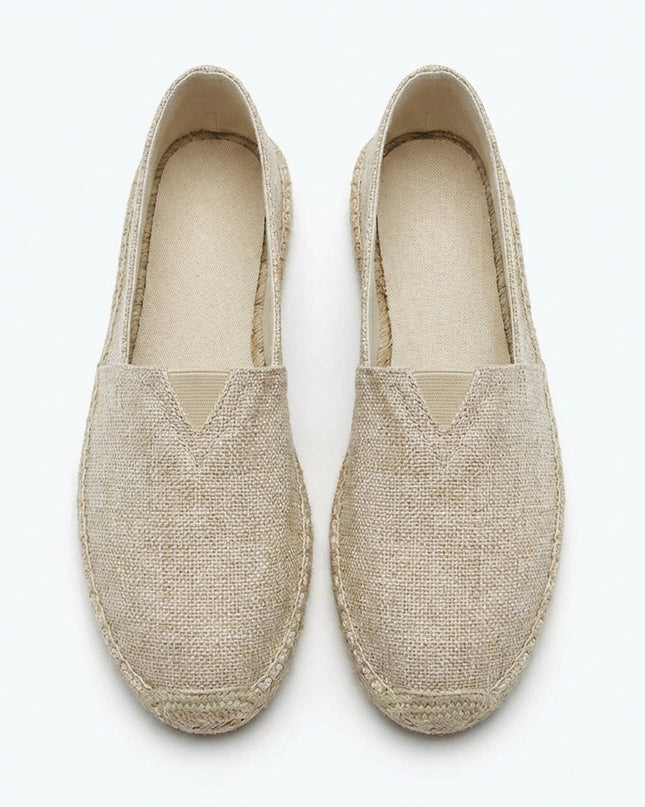 Albert | Linen Slip-On Espadrilles