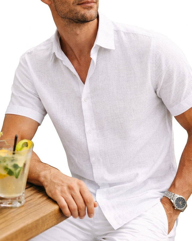 Alfred | Cotton Short Sleeve Button Shirt