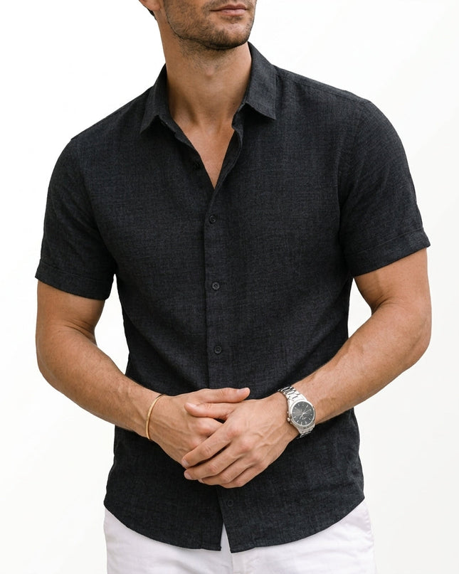 Alfred | Cotton Short Sleeve Button Shirt