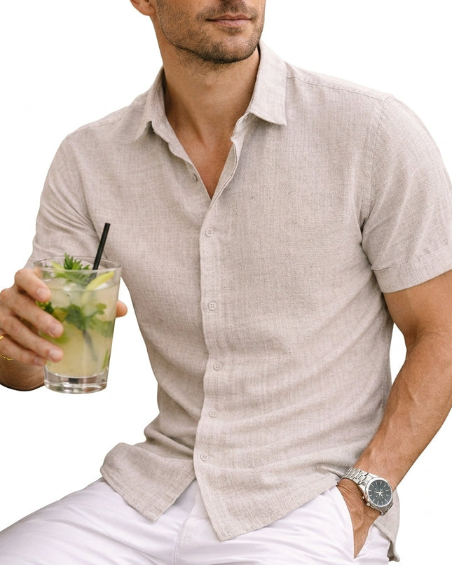 Alfred | Cotton Short Sleeve Button Shirt