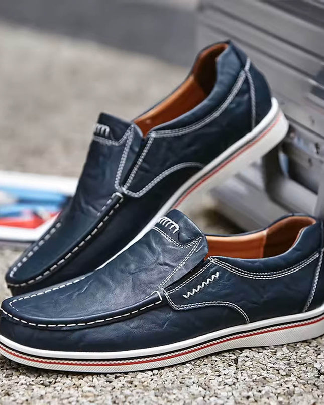 Beckett | Tumbled Venetian Slip-On Men’s Loafers