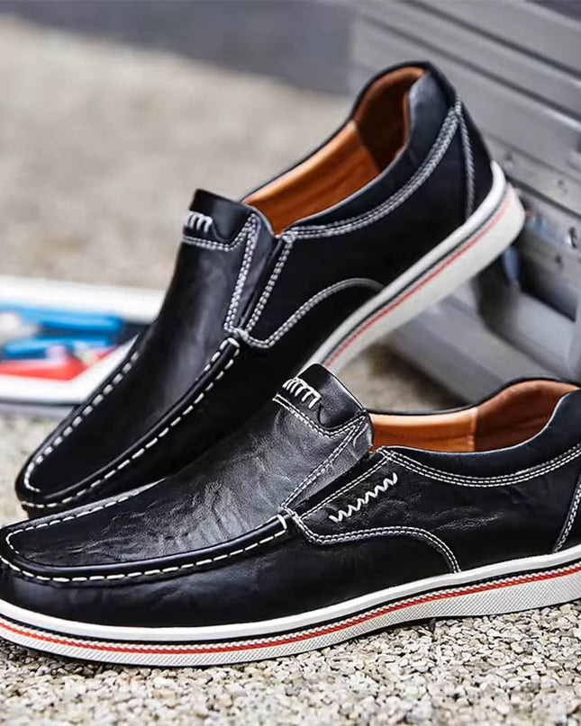 Beckett | Tumbled Venetian Slip-On Men’s Loafers