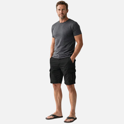 Brooks | Cotton Cargo Shorts with Multi-Pocket Design