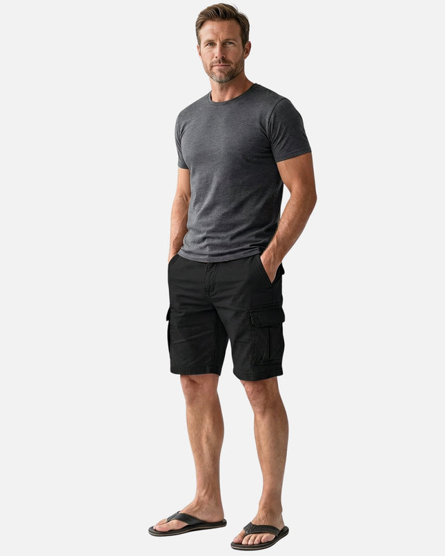 Brooks | Cotton Cargo Shorts with Multi-Pocket Design