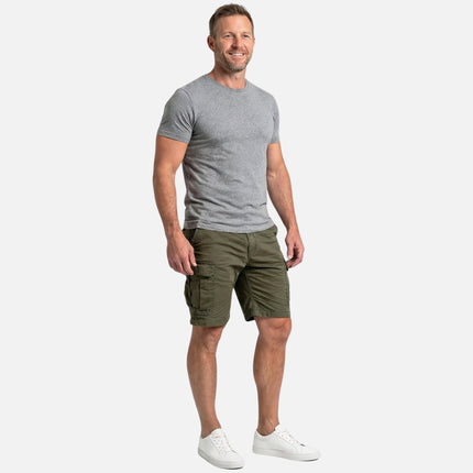 Brooks | Cotton Cargo Shorts with Multi-Pocket Design