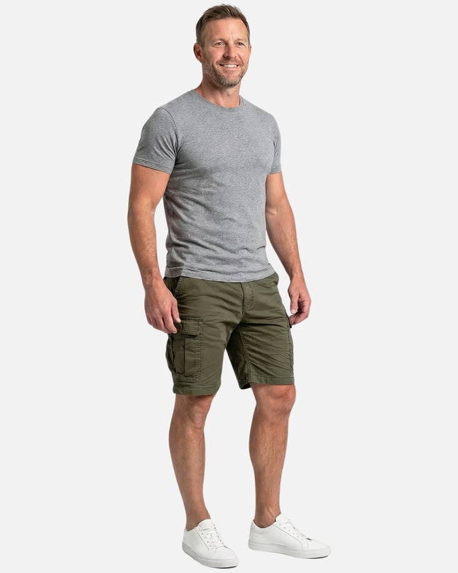 Brooks | Cotton Cargo Shorts with Multi-Pocket Design