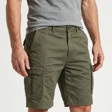 Brooks | Cotton Cargo Shorts with Multi-Pocket Design