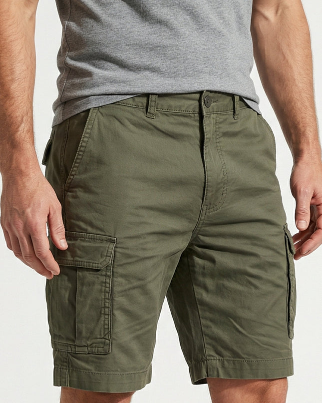 Brooks | Cotton Cargo Shorts with Multi-Pocket Design