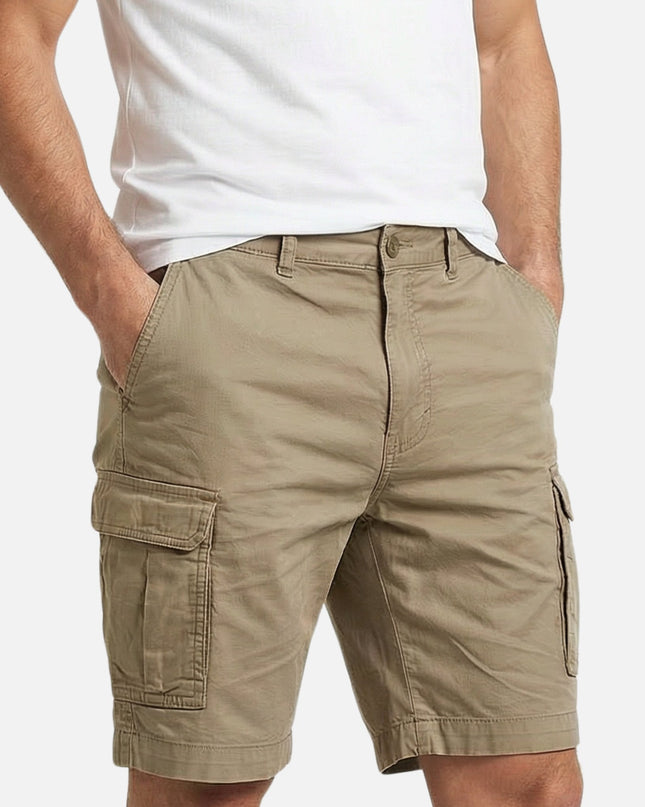 Brooks | Cotton Cargo Shorts with Multi-Pocket Design