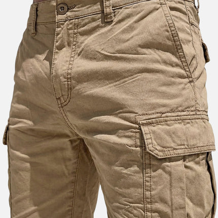 Brooks | Cotton Cargo Shorts with Multi-Pocket Design