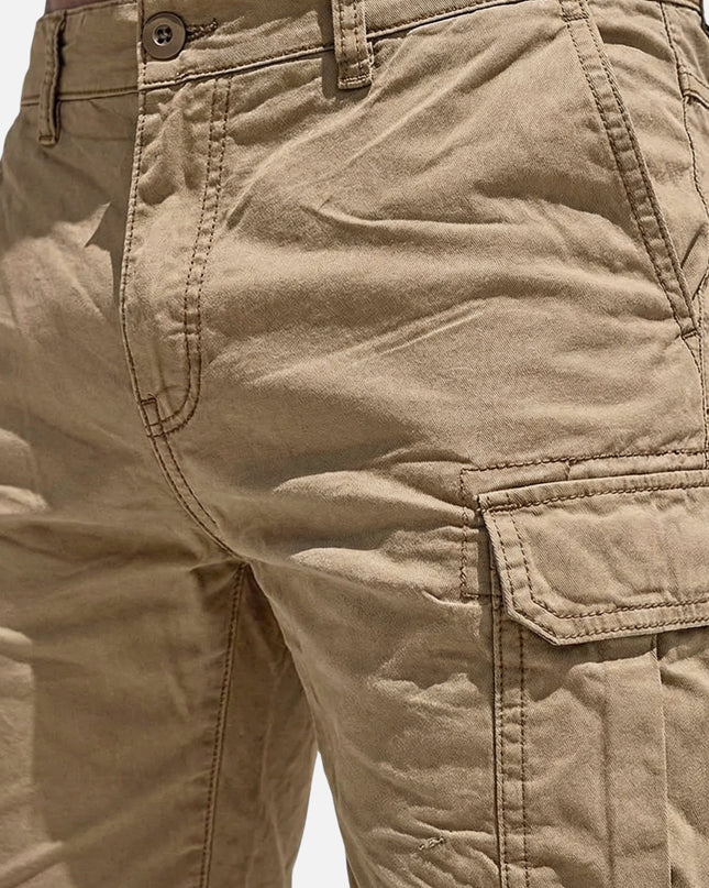 Brooks | Cotton Cargo Shorts with Multi-Pocket Design