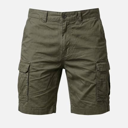 Brooks | Cotton Cargo Shorts with Multi-Pocket Design