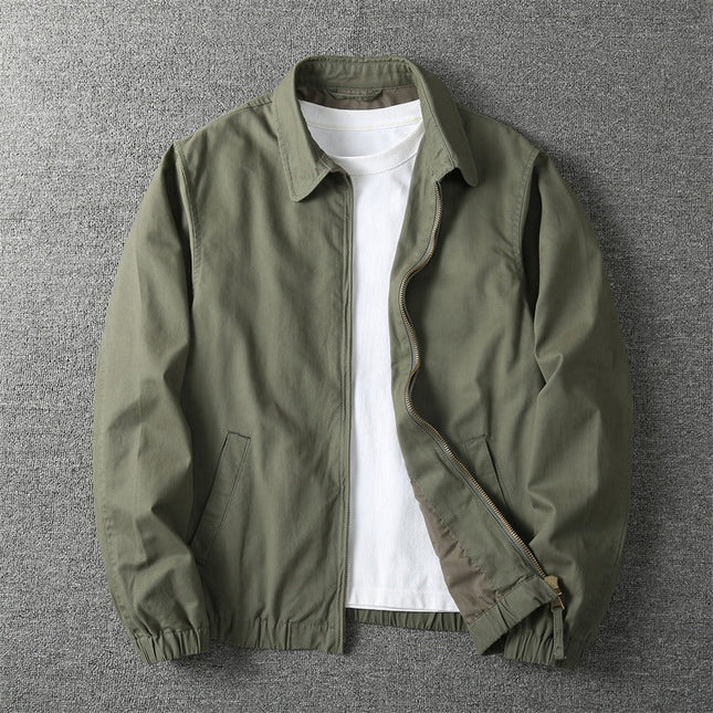 Carter | Lightweight Zip Front Casual Jacket with Point Collar