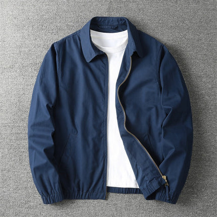 Carter | Lightweight Zip Front Casual Jacket with Point Collar