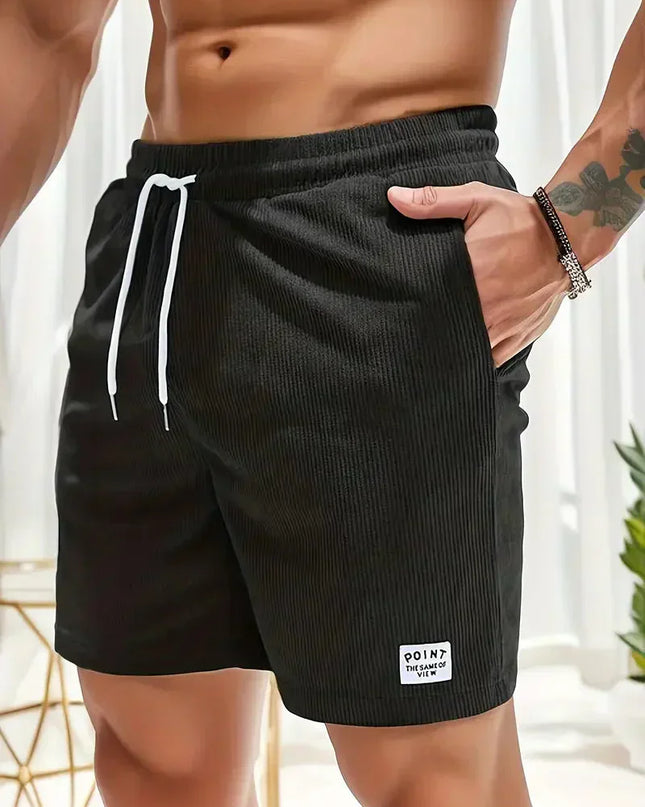 Clovis | Corduroy Drawstring Summer Shorts