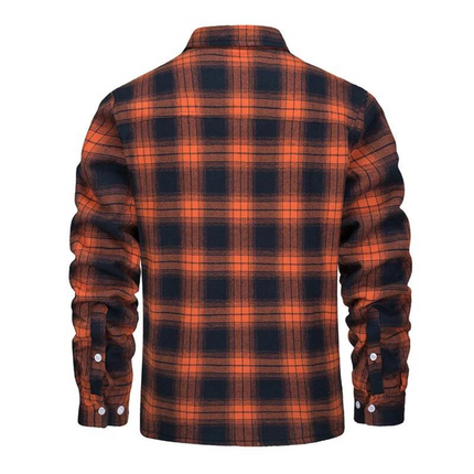 Dawson | Men's Sherpa-Lined Shacket – Plaid Button Jacket