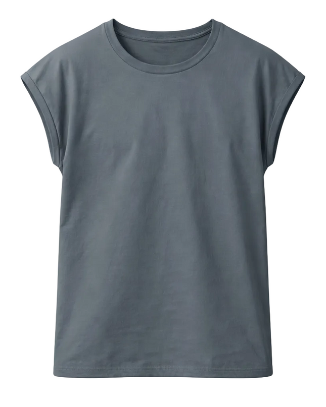Men’s Sleeveless T-Shirt with Round Neck