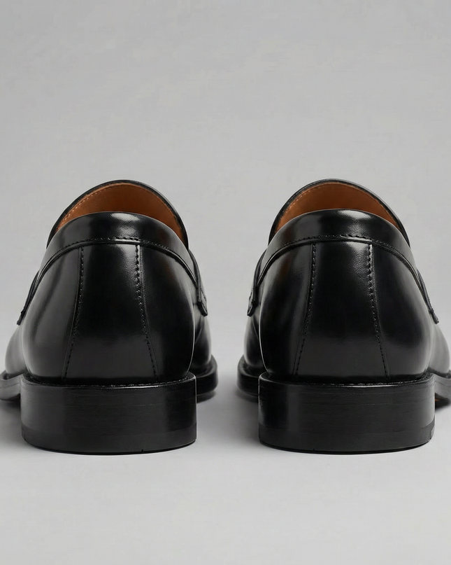 Edward | Classic Leather Penny Loafers with Slip-On Design