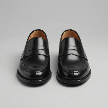 Edward | Classic Leather Penny Loafers with Slip-On Design