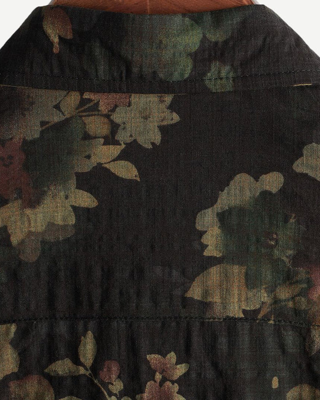 Elias | Floral Print Short Sleeve Button-Up Shirt