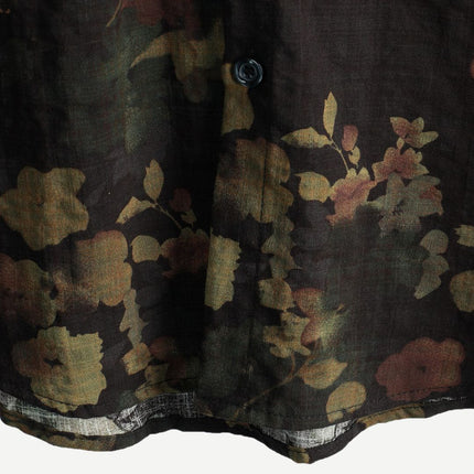 Elias | Floral Print Short Sleeve Button-Up Shirt