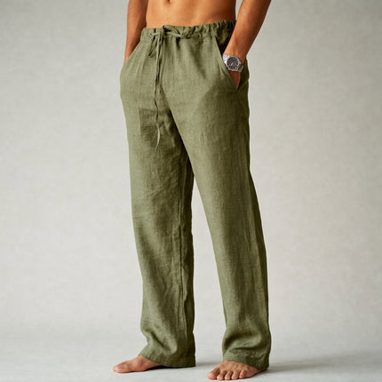 Eligio | Relaxed Drawstring Men’s Linen Pants