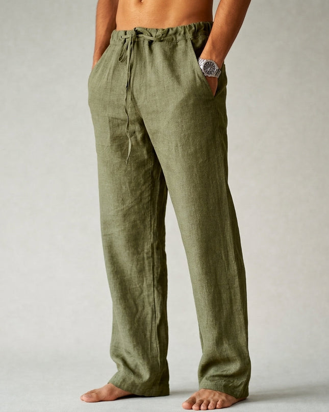 Eligio | Relaxed Drawstring Men’s Linen Pants