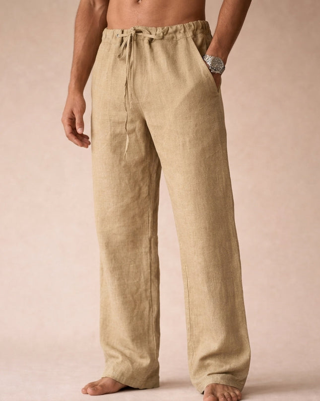 Eligio | Relaxed Drawstring Men’s Linen Pants