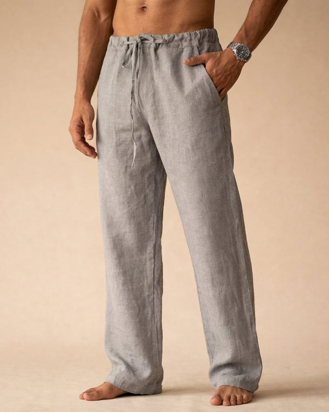 Eligio | Relaxed Drawstring Men’s Linen Pants