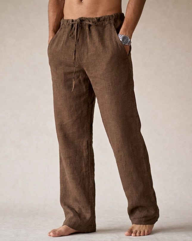 Eligio | Relaxed Drawstring Men’s Linen Pants