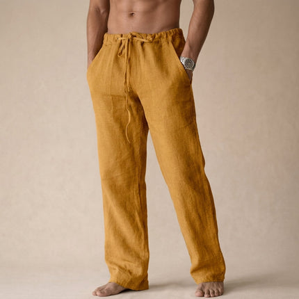 Eligio | Relaxed Drawstring Men’s Linen Pants