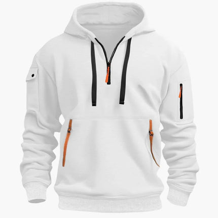 Ethan | Men's Hoodie – Half-Zip with Adjustable Hood