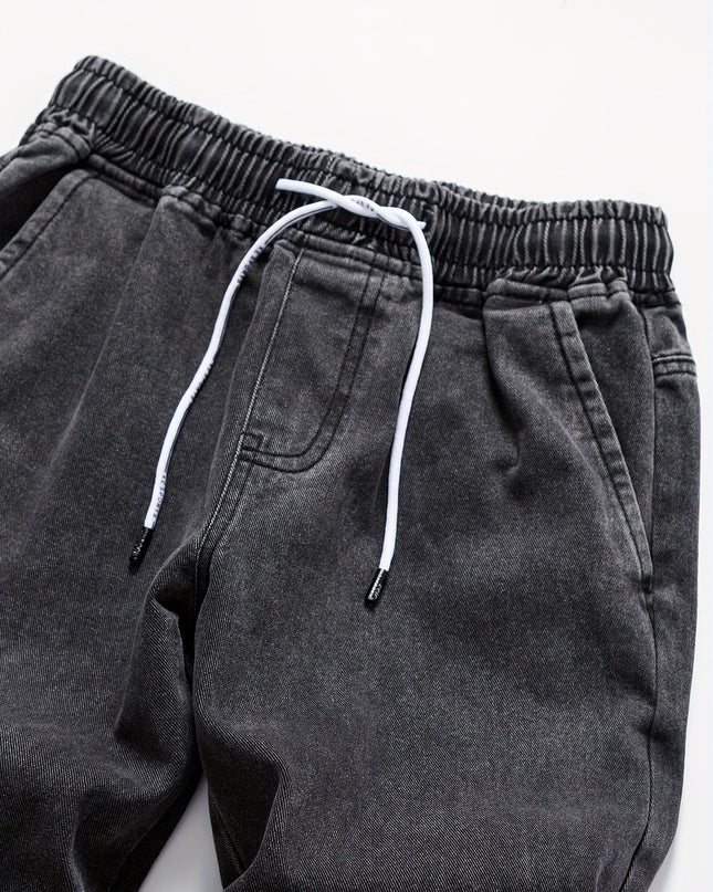 Ethan | Straight Leg Jeans with Elasticated Drawstring Waist