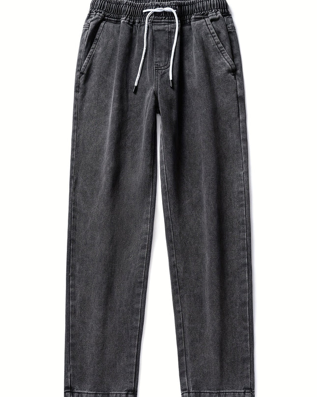 Ethan | Straight Leg Jeans with Elasticated Drawstring Waist