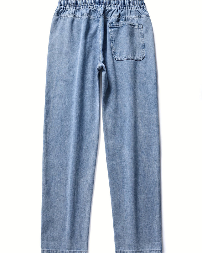Ethan | Straight Leg Jeans with Elasticated Drawstring Waist