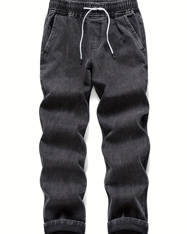 Ethan | Straight Leg Jeans with Elasticated Drawstring Waist