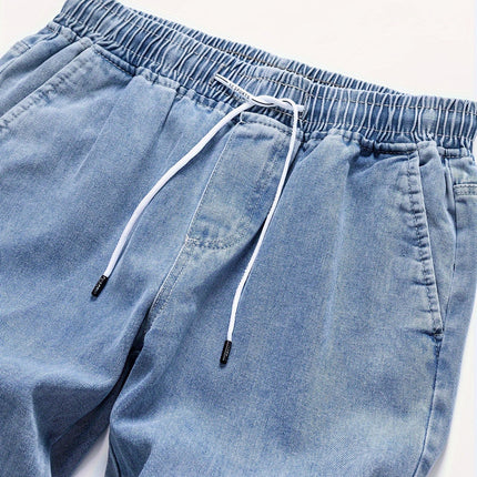 Ethan | Straight Leg Jeans with Elasticated Drawstring Waist