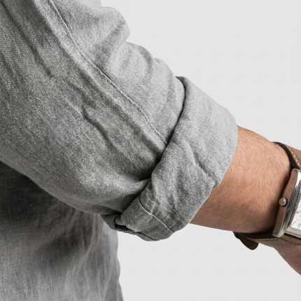 Evander | Linen Lace-Up Long Sleeve Summer Shirt