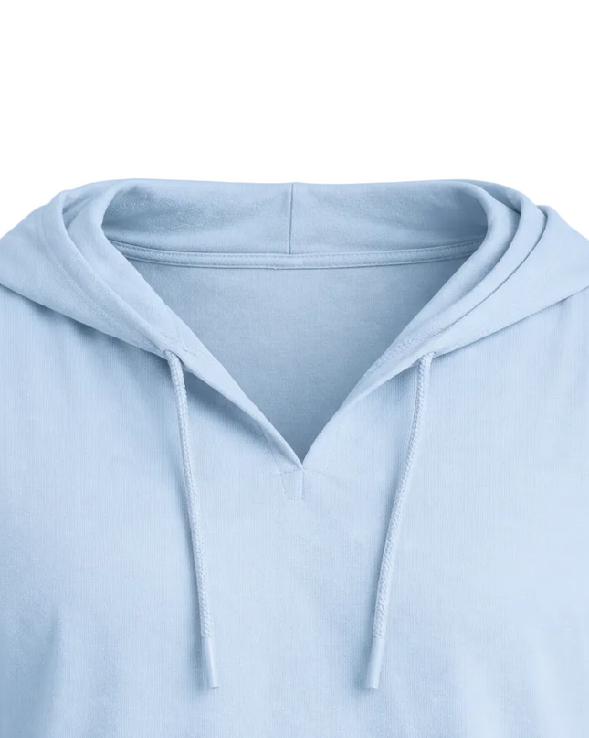 Men’s Sleeveless Hooded Top in Solid Color