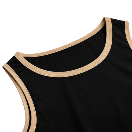 Men’s Tank Top with Contrast Trim