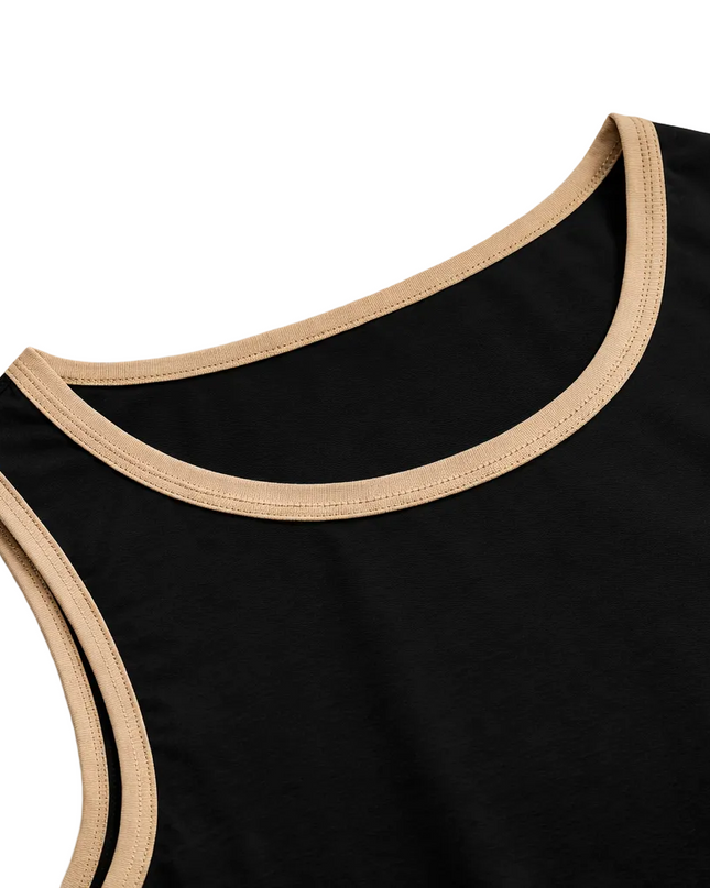 Men’s Tank Top with Contrast Trim